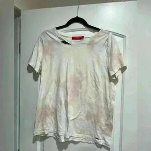 n:philanthropy tie dye distressed tee shirt, large